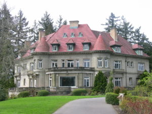 The Pittock Mansion in the West Hills above Portland, Oregon