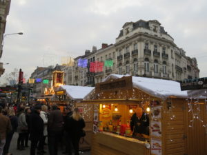 Chrstmas market in Brussels, Belgium